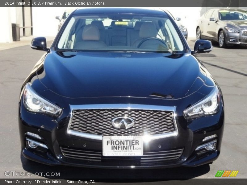 Black Obsidian / Stone 2014 Infiniti Q 50 3.7 Premium