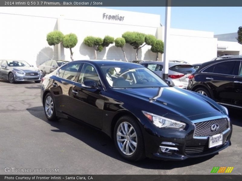 Black Obsidian / Stone 2014 Infiniti Q 50 3.7 Premium