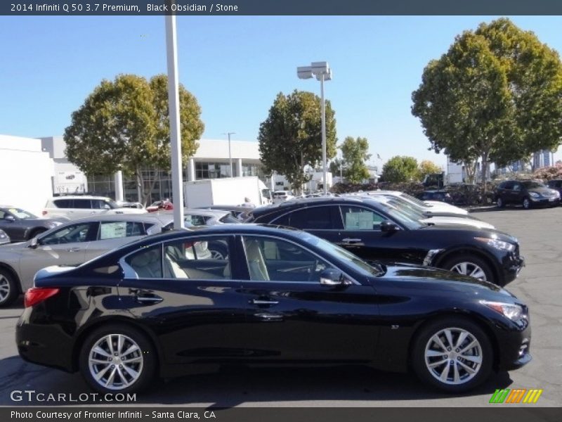 Black Obsidian / Stone 2014 Infiniti Q 50 3.7 Premium