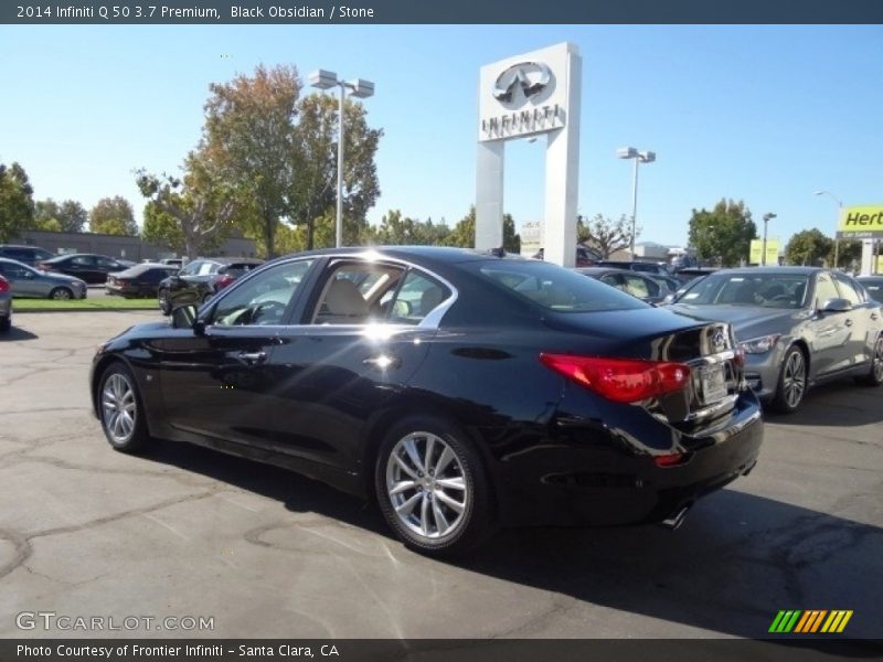 Black Obsidian / Stone 2014 Infiniti Q 50 3.7 Premium