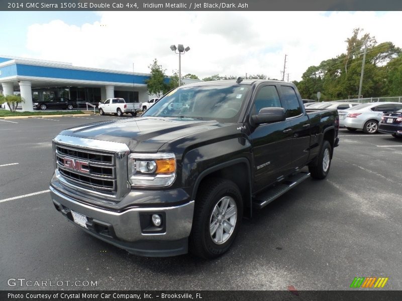 Iridium Metallic / Jet Black/Dark Ash 2014 GMC Sierra 1500 SLE Double Cab 4x4