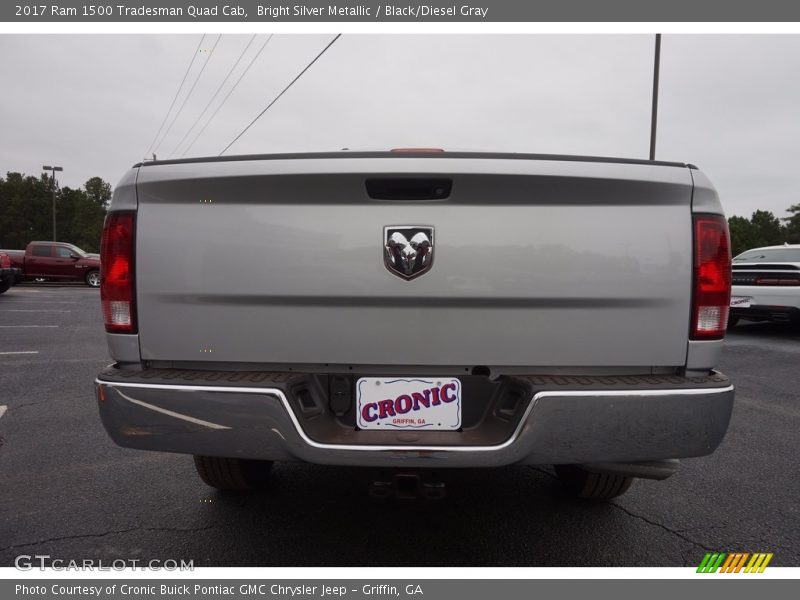 Bright Silver Metallic / Black/Diesel Gray 2017 Ram 1500 Tradesman Quad Cab