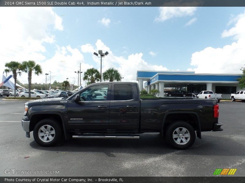 Iridium Metallic / Jet Black/Dark Ash 2014 GMC Sierra 1500 SLE Double Cab 4x4