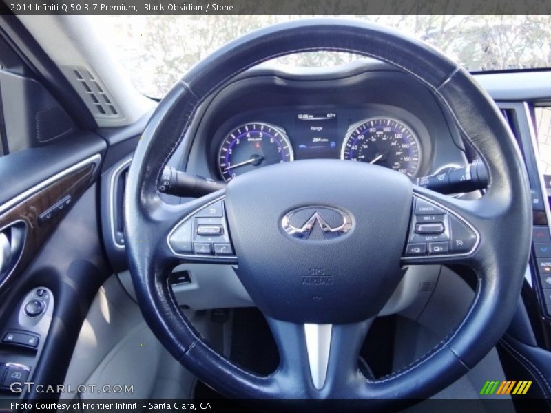 Black Obsidian / Stone 2014 Infiniti Q 50 3.7 Premium
