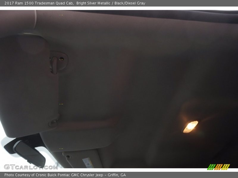 Bright Silver Metallic / Black/Diesel Gray 2017 Ram 1500 Tradesman Quad Cab