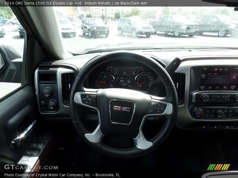 Iridium Metallic / Jet Black/Dark Ash 2014 GMC Sierra 1500 SLE Double Cab 4x4