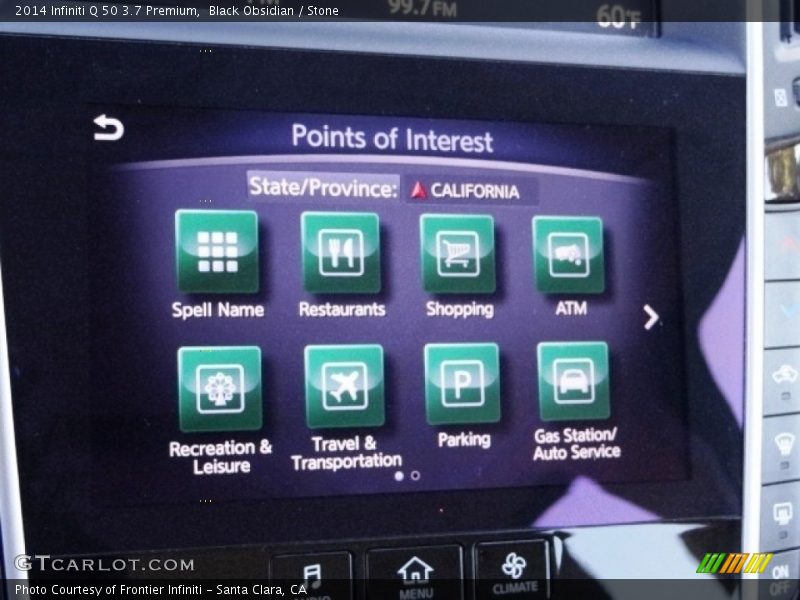 Black Obsidian / Stone 2014 Infiniti Q 50 3.7 Premium