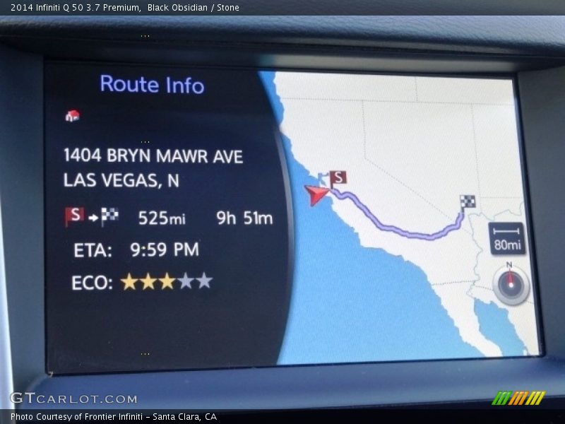 Black Obsidian / Stone 2014 Infiniti Q 50 3.7 Premium