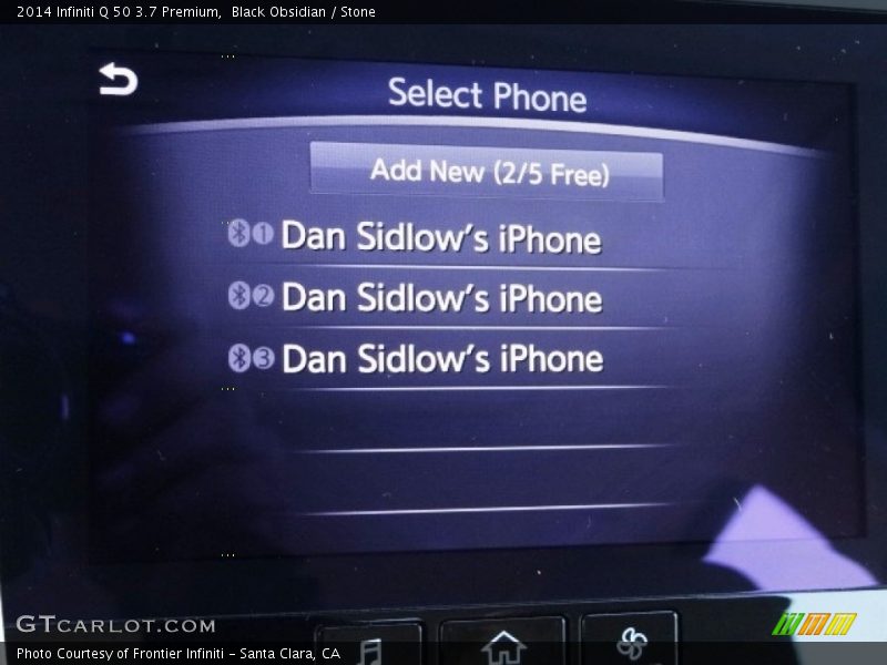 Black Obsidian / Stone 2014 Infiniti Q 50 3.7 Premium