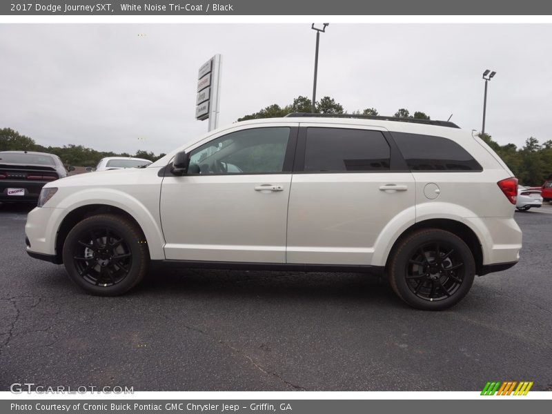 White Noise Tri-Coat / Black 2017 Dodge Journey SXT
