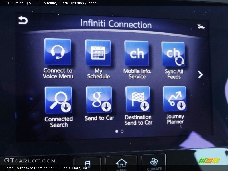 Black Obsidian / Stone 2014 Infiniti Q 50 3.7 Premium