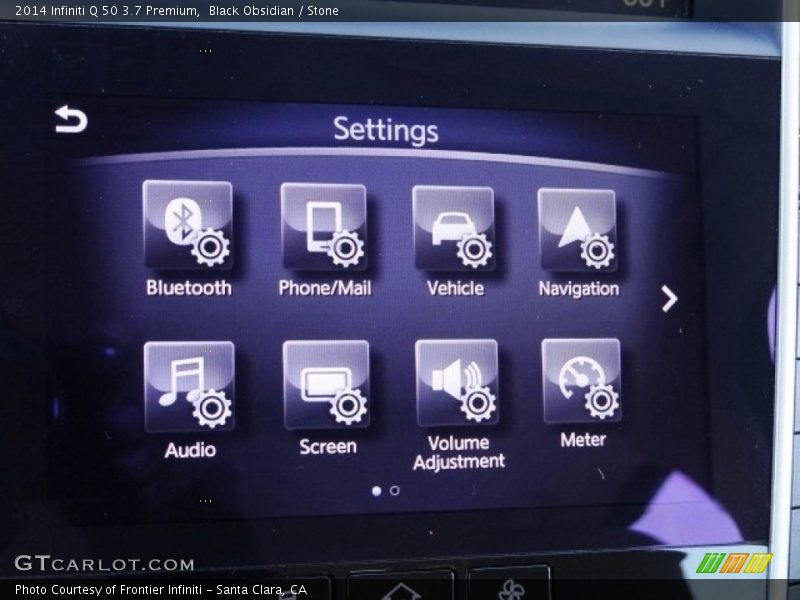 Black Obsidian / Stone 2014 Infiniti Q 50 3.7 Premium