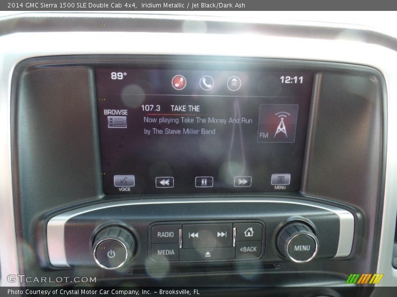 Iridium Metallic / Jet Black/Dark Ash 2014 GMC Sierra 1500 SLE Double Cab 4x4