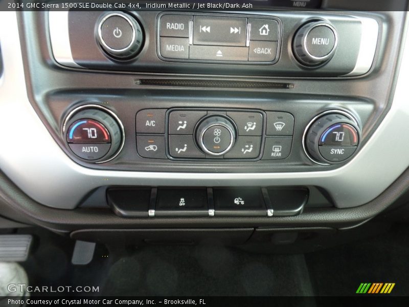 Iridium Metallic / Jet Black/Dark Ash 2014 GMC Sierra 1500 SLE Double Cab 4x4