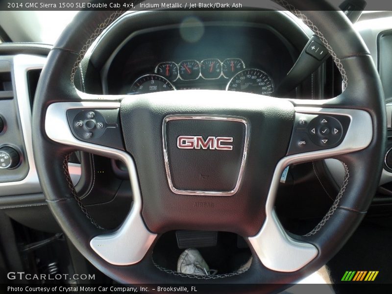 Iridium Metallic / Jet Black/Dark Ash 2014 GMC Sierra 1500 SLE Double Cab 4x4