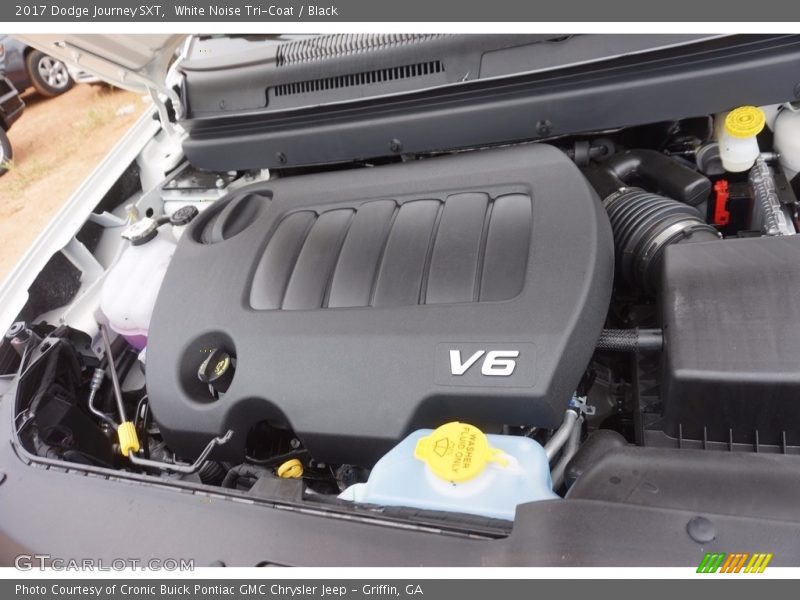 White Noise Tri-Coat / Black 2017 Dodge Journey SXT