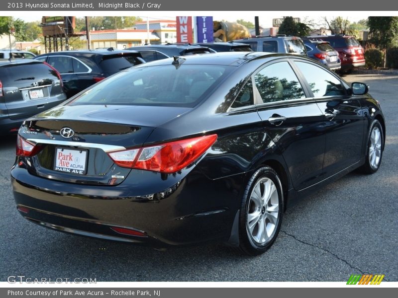 Midnight Black / Gray 2013 Hyundai Sonata Limited