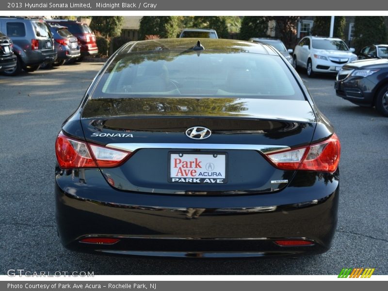 Midnight Black / Gray 2013 Hyundai Sonata Limited
