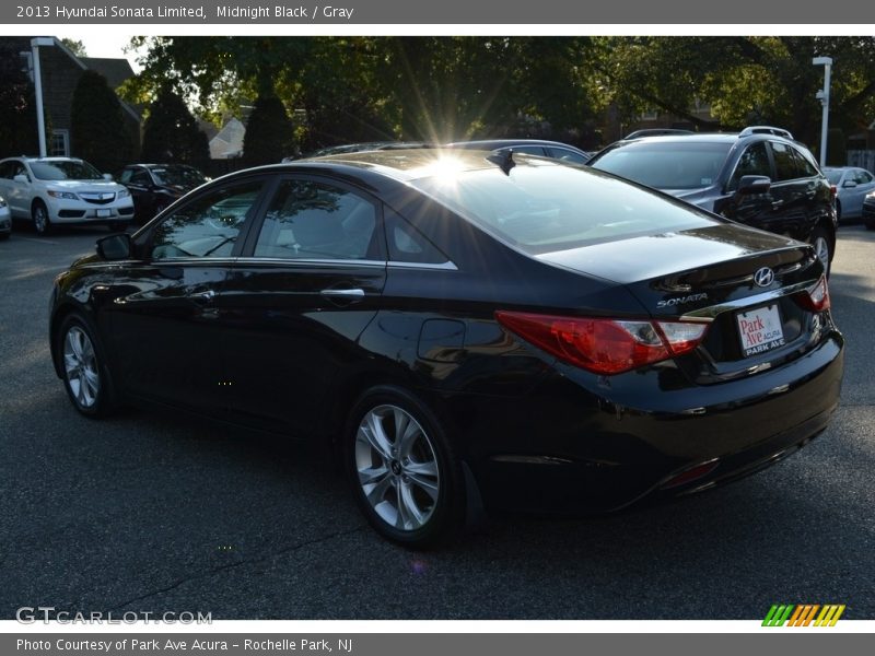 Midnight Black / Gray 2013 Hyundai Sonata Limited