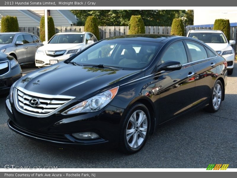 Midnight Black / Gray 2013 Hyundai Sonata Limited