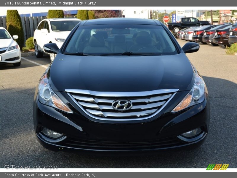 Midnight Black / Gray 2013 Hyundai Sonata Limited