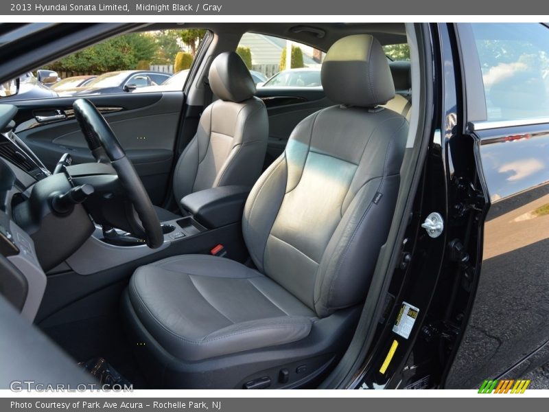 Midnight Black / Gray 2013 Hyundai Sonata Limited