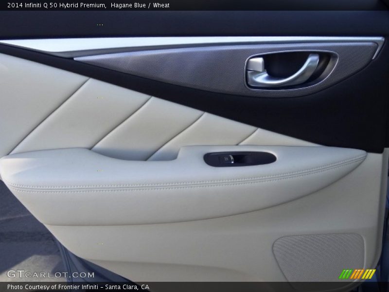 Hagane Blue / Wheat 2014 Infiniti Q 50 Hybrid Premium