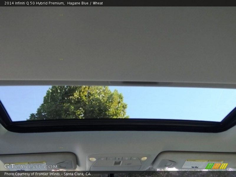 Hagane Blue / Wheat 2014 Infiniti Q 50 Hybrid Premium