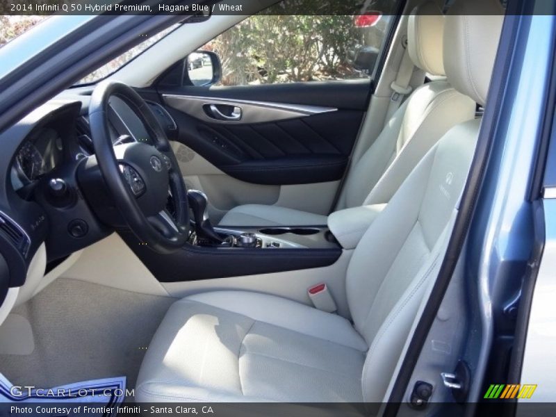 Hagane Blue / Wheat 2014 Infiniti Q 50 Hybrid Premium