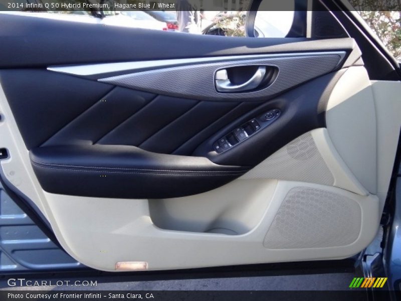 Hagane Blue / Wheat 2014 Infiniti Q 50 Hybrid Premium