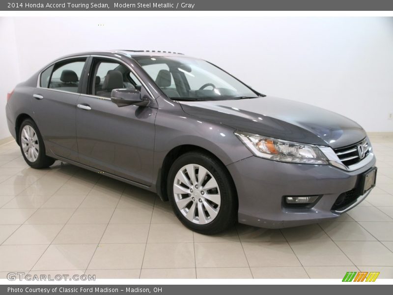 Modern Steel Metallic / Gray 2014 Honda Accord Touring Sedan