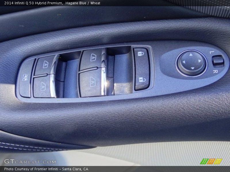 Hagane Blue / Wheat 2014 Infiniti Q 50 Hybrid Premium
