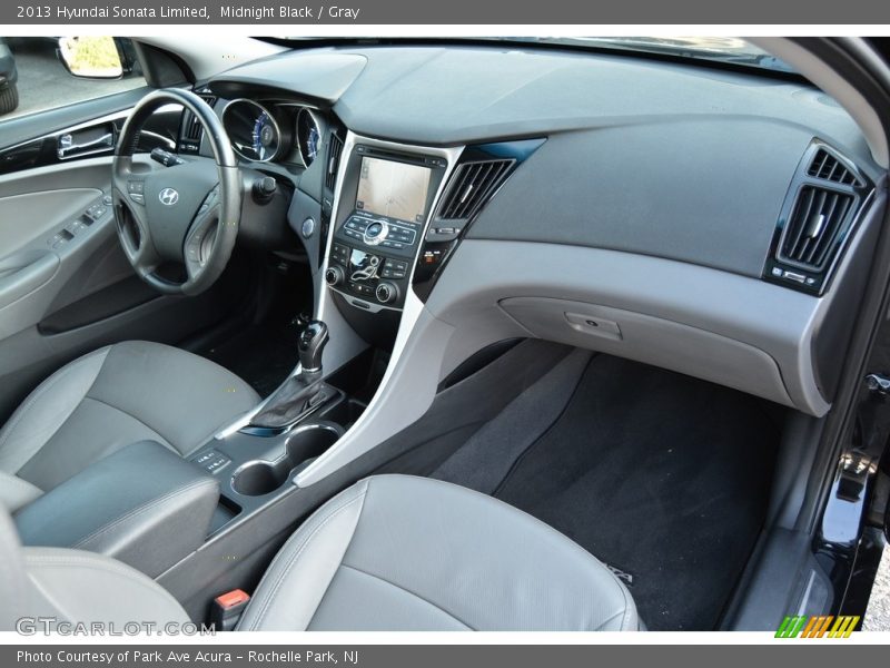 Midnight Black / Gray 2013 Hyundai Sonata Limited