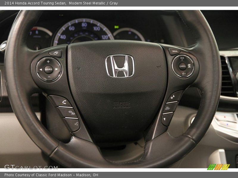 Modern Steel Metallic / Gray 2014 Honda Accord Touring Sedan