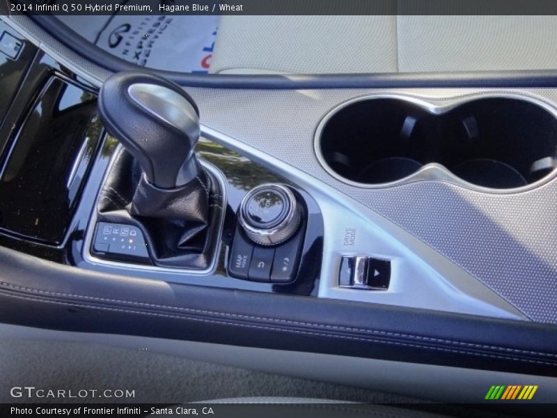 Hagane Blue / Wheat 2014 Infiniti Q 50 Hybrid Premium