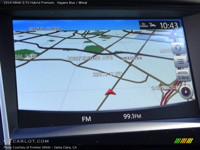 Hagane Blue / Wheat 2014 Infiniti Q 50 Hybrid Premium