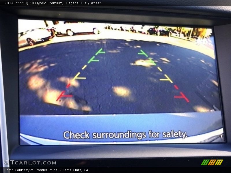 Hagane Blue / Wheat 2014 Infiniti Q 50 Hybrid Premium