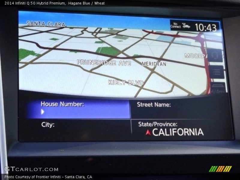 Hagane Blue / Wheat 2014 Infiniti Q 50 Hybrid Premium