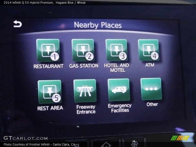 Hagane Blue / Wheat 2014 Infiniti Q 50 Hybrid Premium