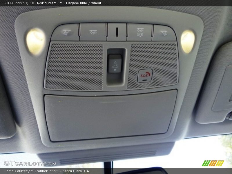 Hagane Blue / Wheat 2014 Infiniti Q 50 Hybrid Premium