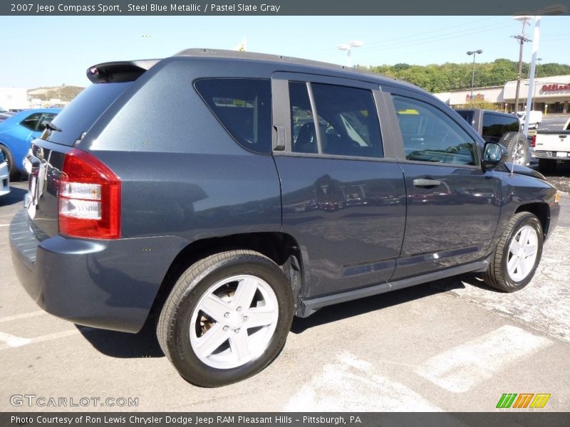 Steel Blue Metallic / Pastel Slate Gray 2007 Jeep Compass Sport