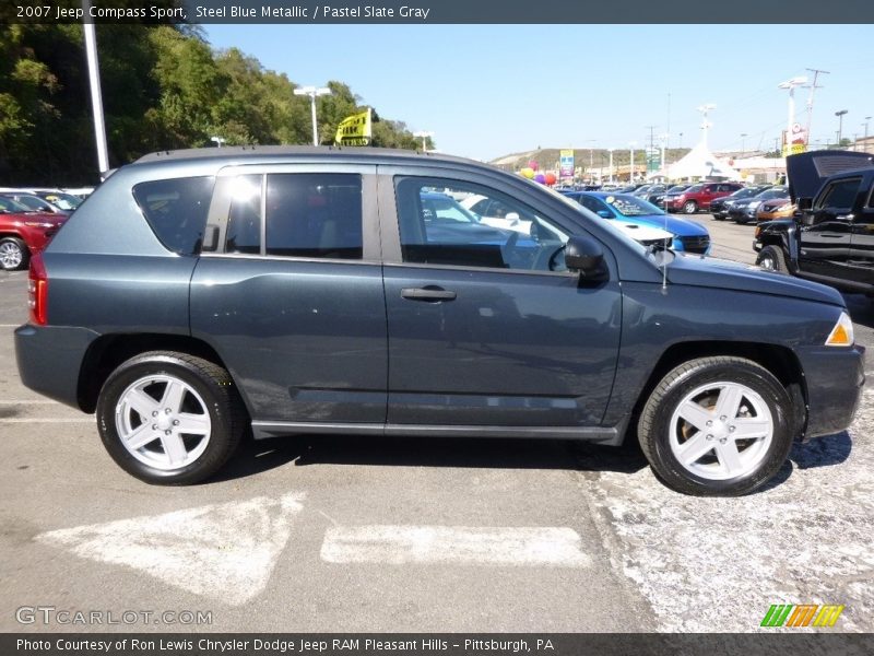 Steel Blue Metallic / Pastel Slate Gray 2007 Jeep Compass Sport