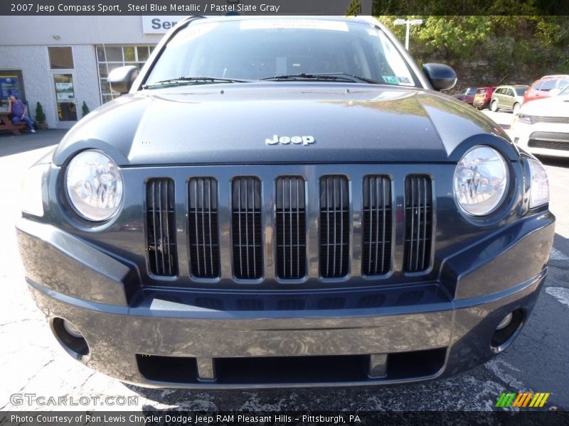 Steel Blue Metallic / Pastel Slate Gray 2007 Jeep Compass Sport