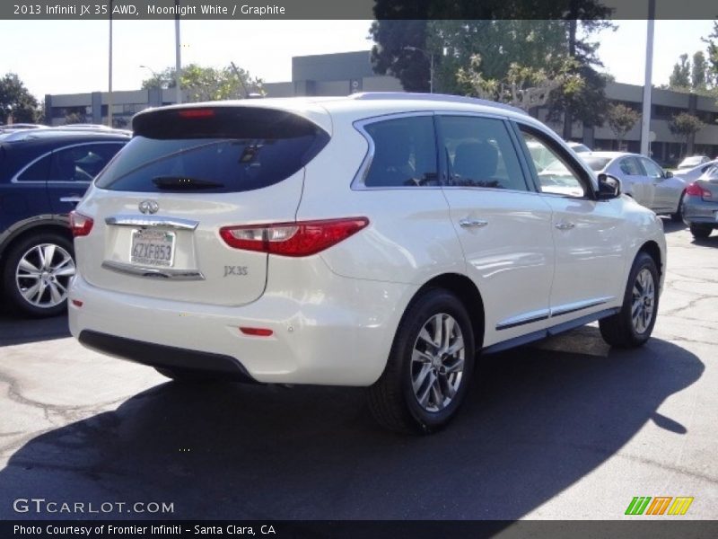 Moonlight White / Graphite 2013 Infiniti JX 35 AWD
