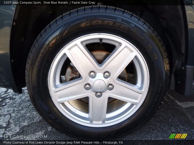 Steel Blue Metallic / Pastel Slate Gray 2007 Jeep Compass Sport