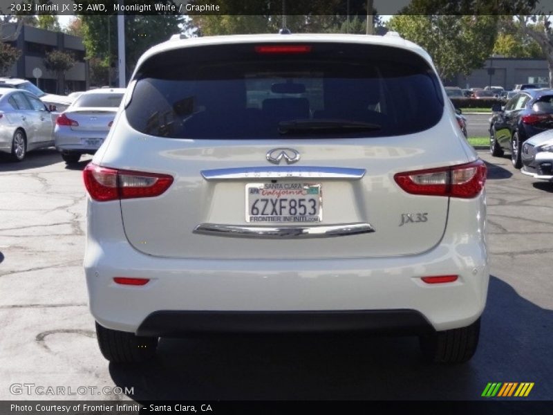 Moonlight White / Graphite 2013 Infiniti JX 35 AWD