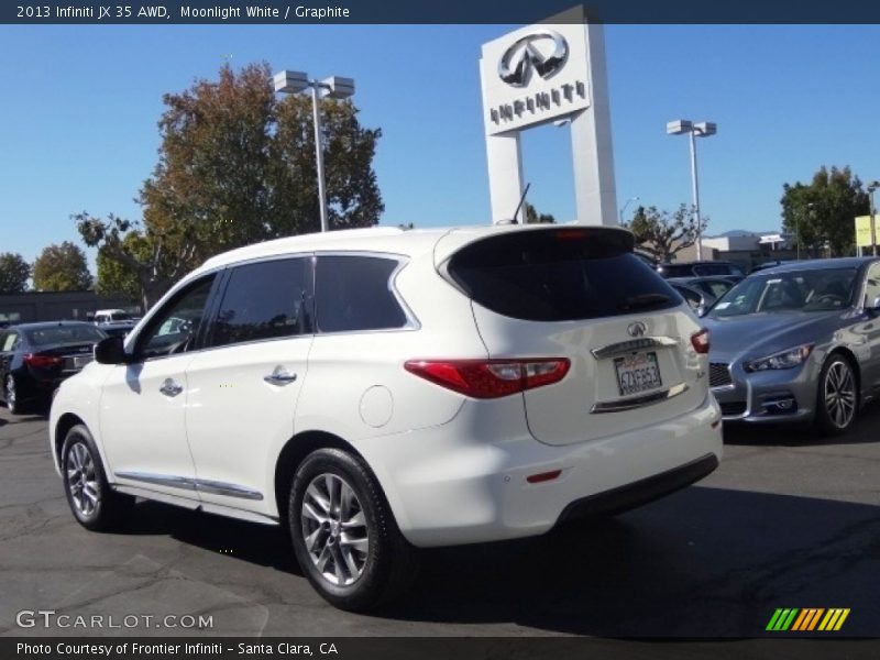 Moonlight White / Graphite 2013 Infiniti JX 35 AWD