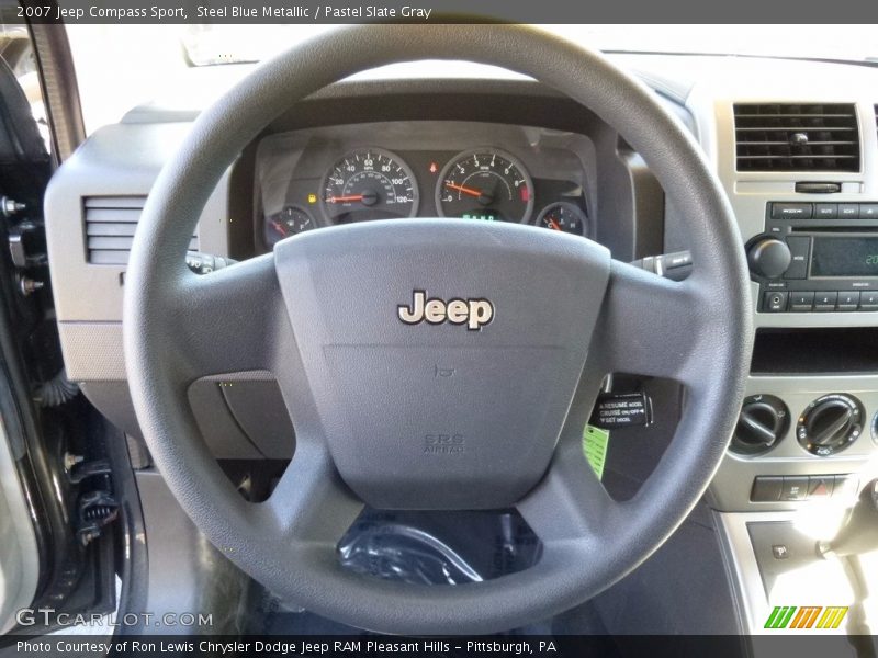 Steel Blue Metallic / Pastel Slate Gray 2007 Jeep Compass Sport