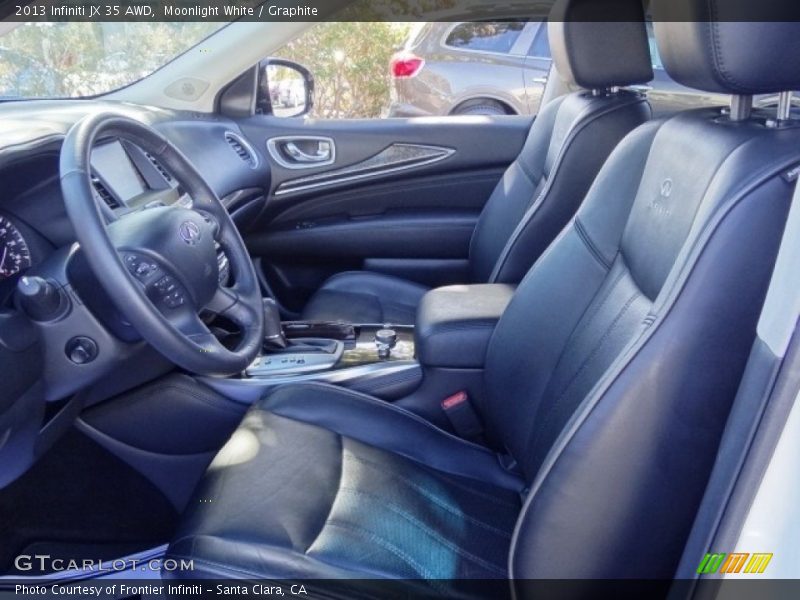 Moonlight White / Graphite 2013 Infiniti JX 35 AWD