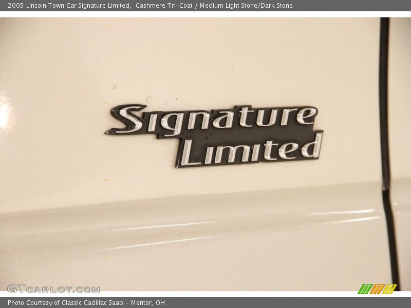 Cashmere Tri-Coat / Medium Light Stone/Dark Stone 2005 Lincoln Town Car Signature Limited